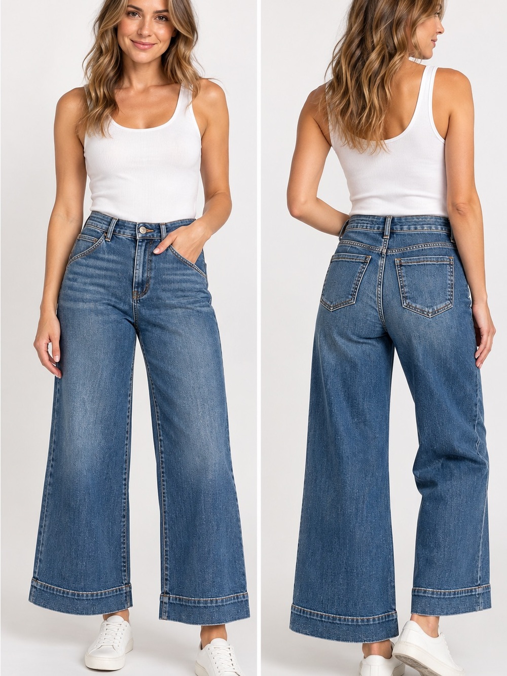 Judy Blue Retro Wide Leg Petite Jeans 1/25 NWT